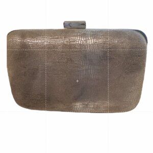 Nine West bronze metallic clutch  7" x 2.25 x 4" fits Iphone FORMAL DANCE PARTY